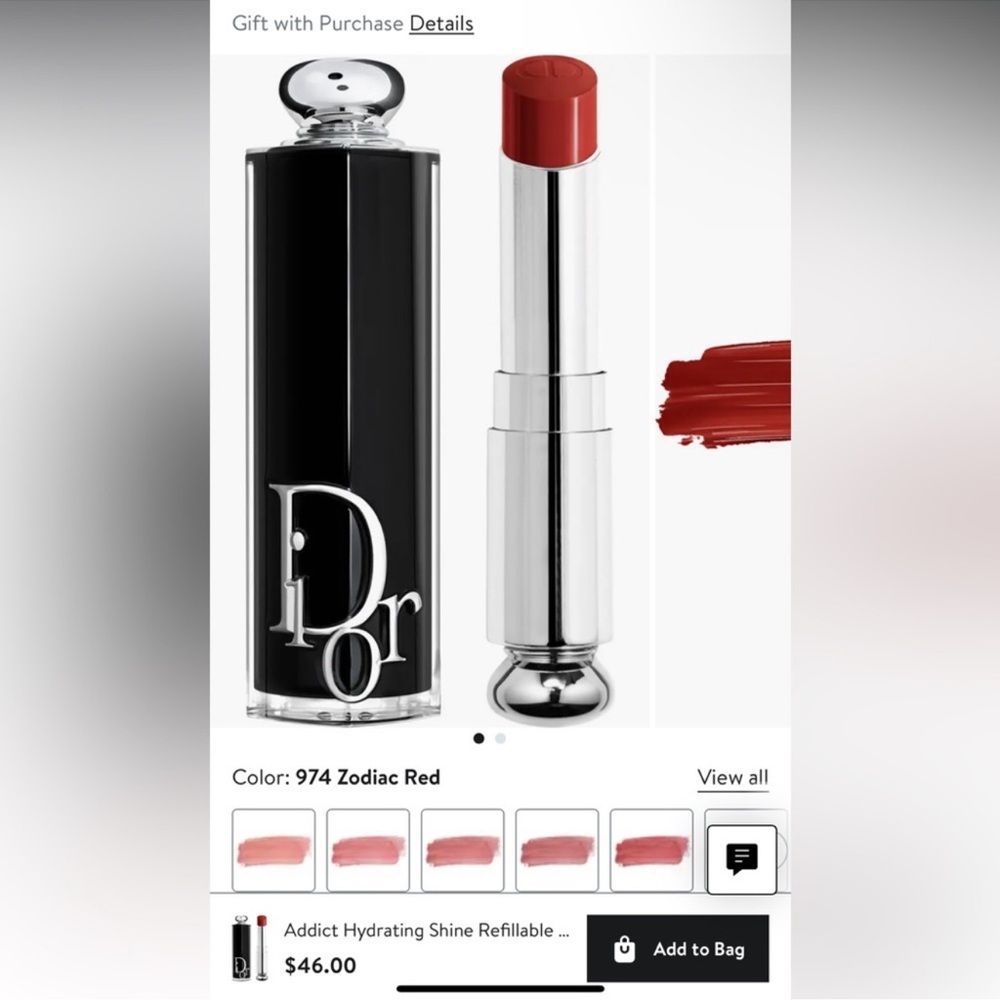 New Dior Addict Lipstick in 974 Zodiac Red